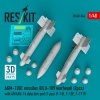 RESKIT RS48-0544 AGM-130C missiles (2 pcs) (BLU-109 warhead) with AN/AXQ-14 data link pod (1 pcs) (3D Printed) 1/48